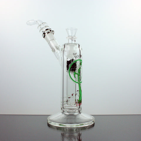 SI PIPES Compact “Thee Wicked Wizard” Triple-Filtered Glass Bubbler