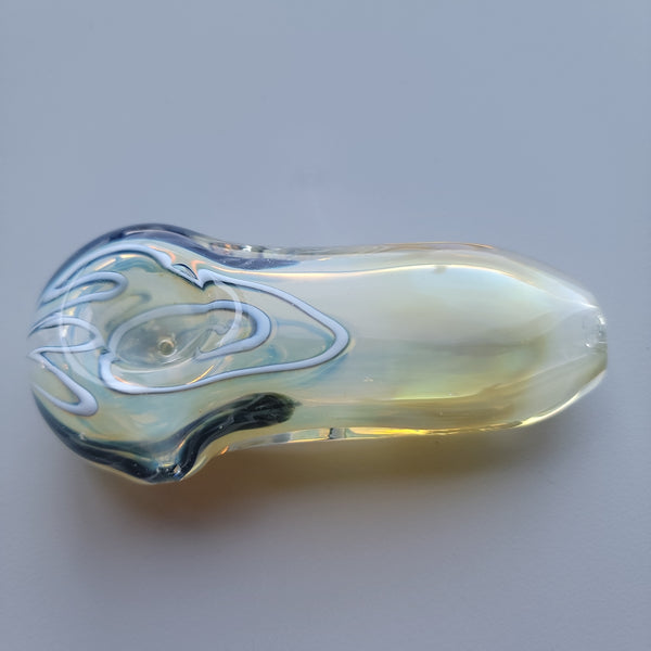 DIAMOND GLASS INSIDE OUT FLAT CUBE HAND PIPE