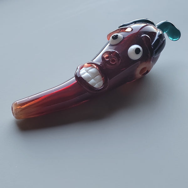 CHILI PEPPER W/FACE HAND PIPE