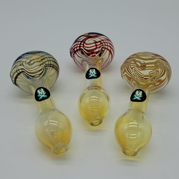 MATHEMATIX Fumed w Swirl Pocket Hand Pipe