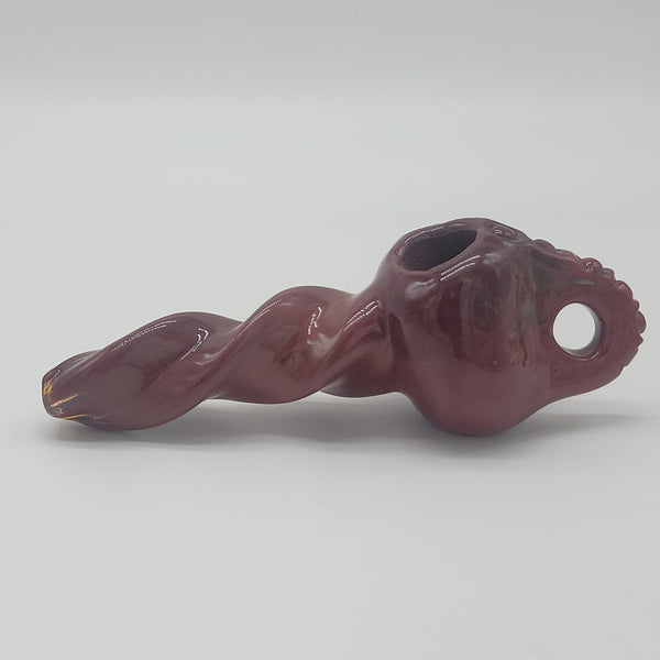 Twisty Hand Pipe w/ Necklace Loop