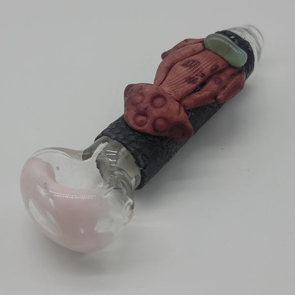 Glass Pipe w/ Resin Decal Wrap