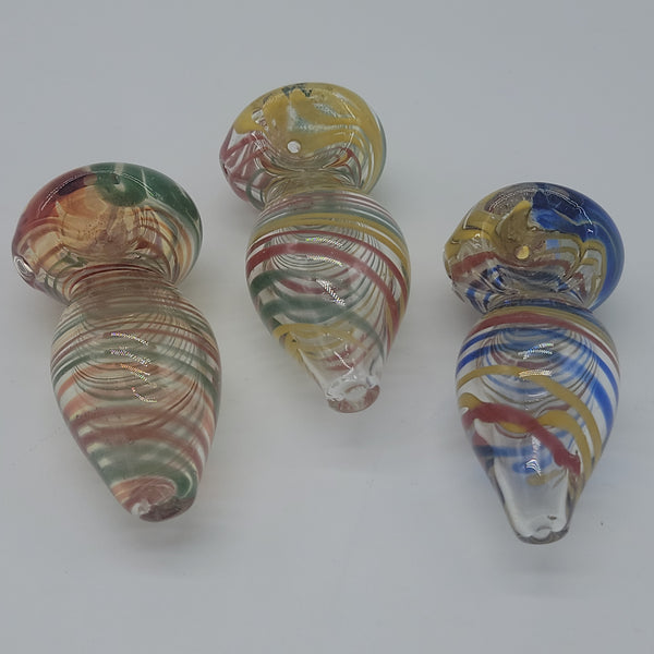 Fumed Swirl Egg Hand Pipe