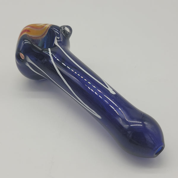 Color Glass with Reversal Head Hand Pipe
