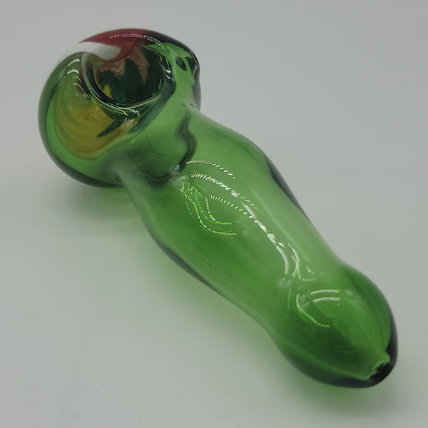 Color Glass with Reversal Head Hand Pipe
