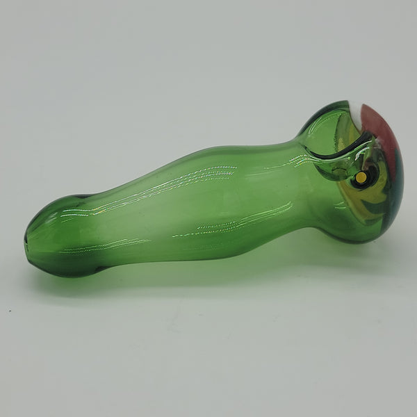 Color Glass with Reversal Head Hand Pipe