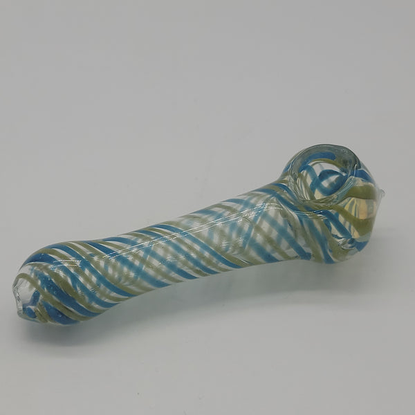 Blue Geen Swirl Hand Pipe