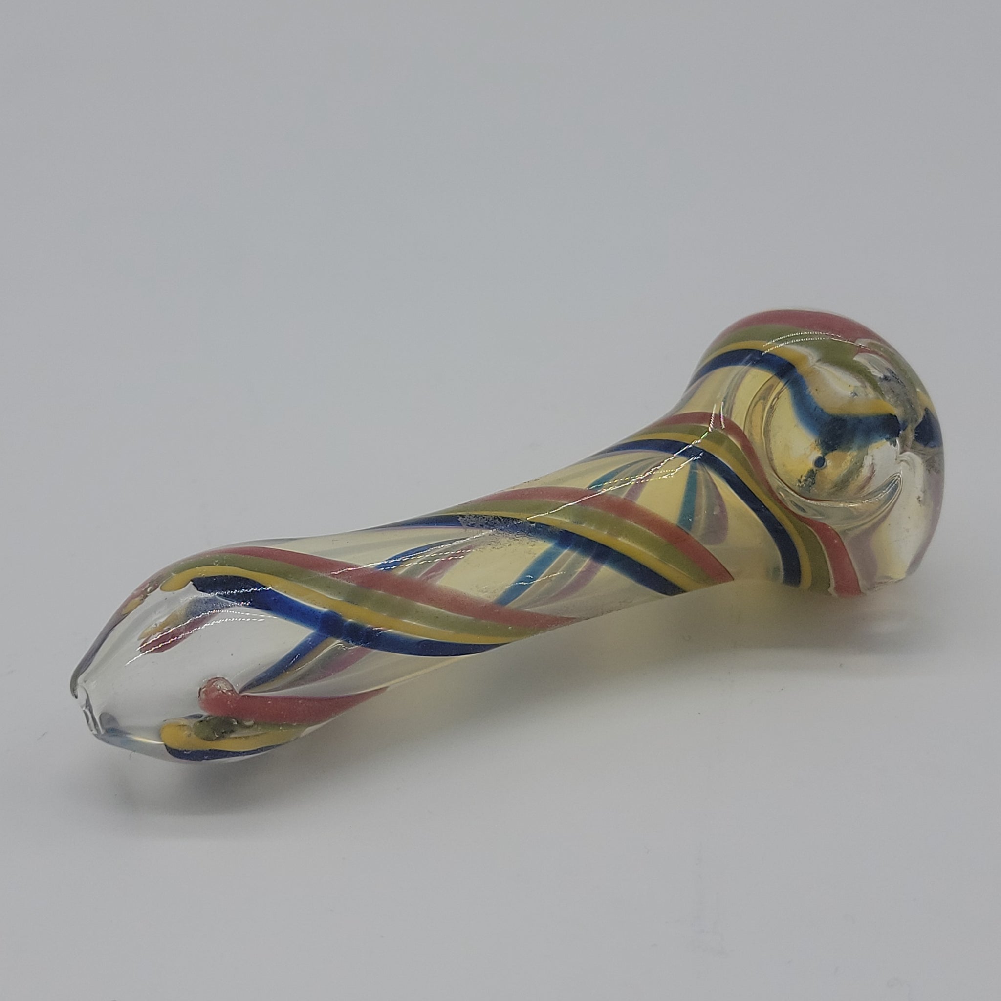 Red Yellow Blue Swirl Hand Pipe