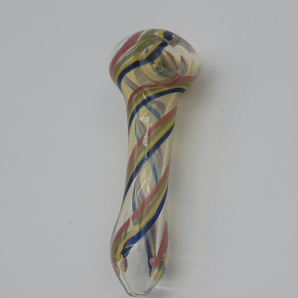 Red Yellow Blue Swirl Hand Pipe