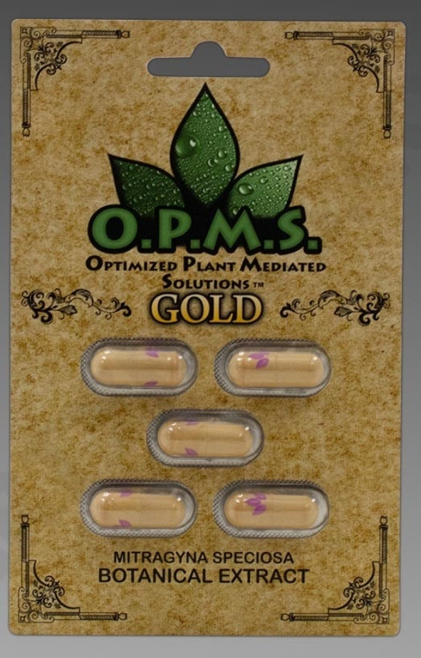 O.P.M.S. Gold Kratom Extract Capsules