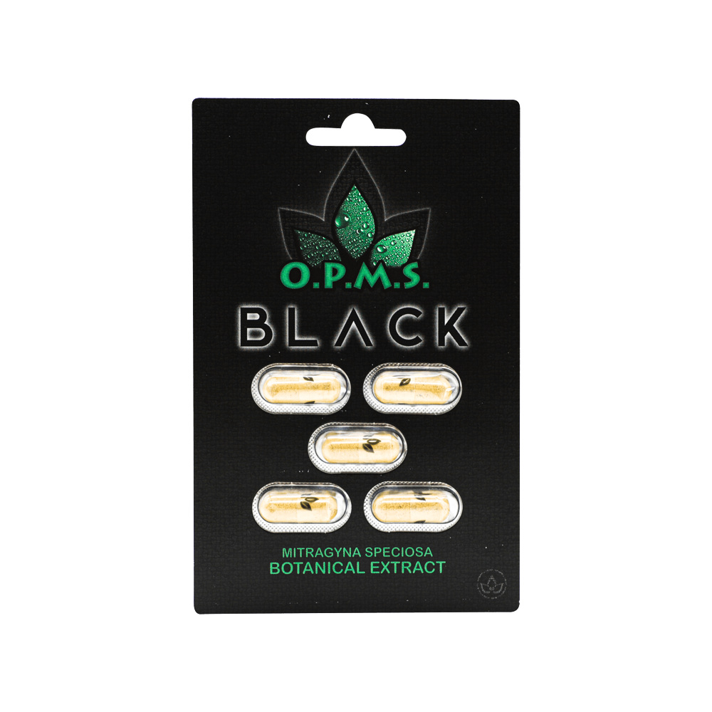 O.P.M.S. Black Kratom Extract Capsules