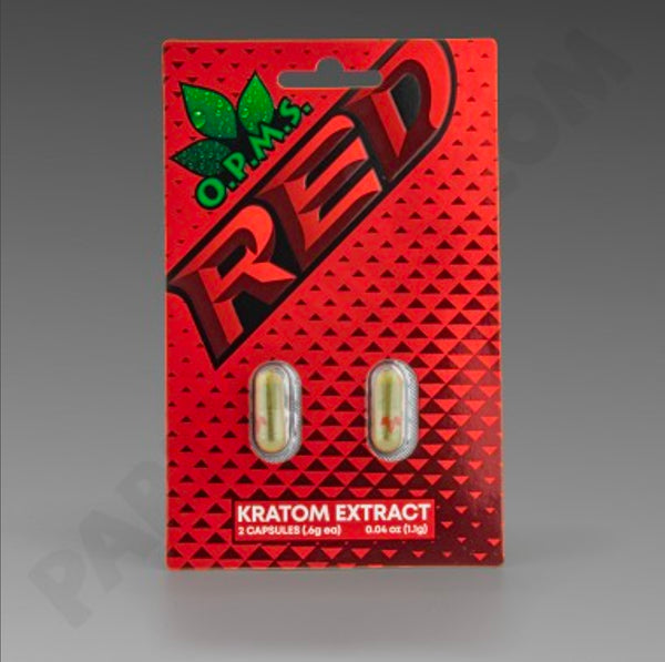 O.P.M.S. Red Kratom Extract Capsules