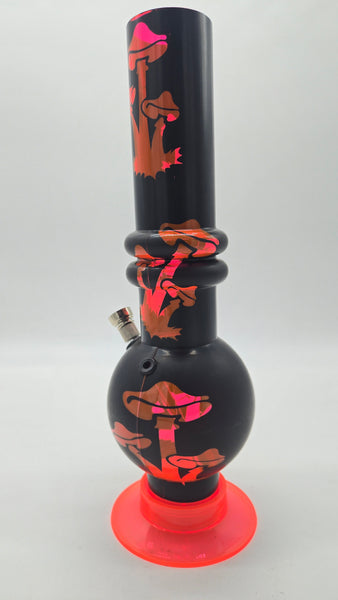ACRYLIC WATER PIPE - BUBBLE 12" x 2" w/ DECAL