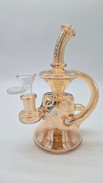 DIAMOND GLASS BOTTLES RECYCLER - GOLD