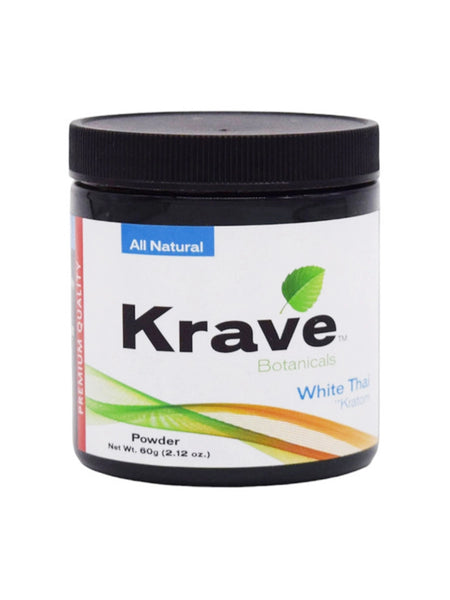 KRAVE BOTANICALS KRATOM POWDER - WHITE THAI