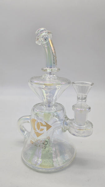 DIAMOND GLASS BOTTLES RECYCLER - OPALESCENT