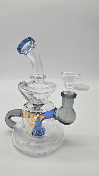 DIAMOND GLASS FITO RECYCLER - BLUE