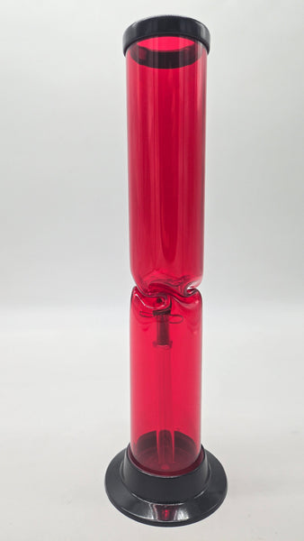 REPUBLIC ACRYLIC WATER PIPE - TWISTED STRAIGHT 12" x 2" w/ PULL BOWL