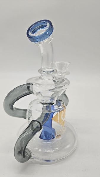 DIAMOND GLASS FITO RECYCLER - BLUE
