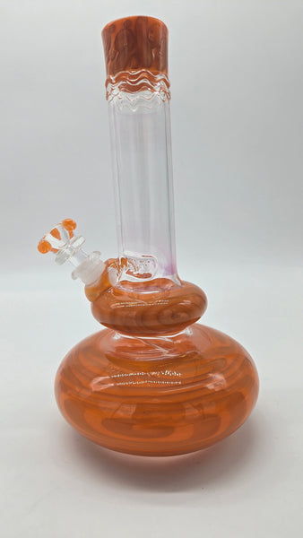 HVY GLASS MINI DOUBLE BUBBLE COILED 10"