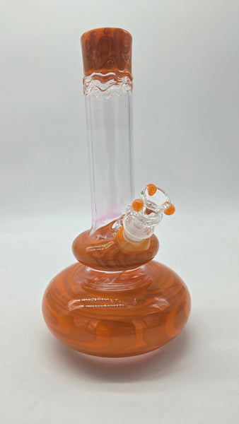 HVY GLASS MINI DOUBLE BUBBLE COILED 10"