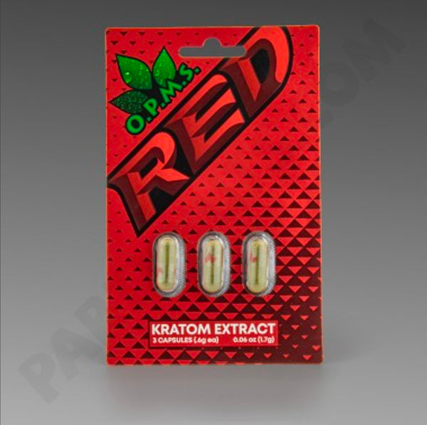 O.P.M.S. Red Kratom Extract Capsules