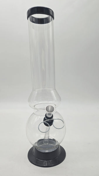 REPUBLIC ACRYLIC WATER PIPE - BUBBLE 12" x 2" w/ PULL BOWL
