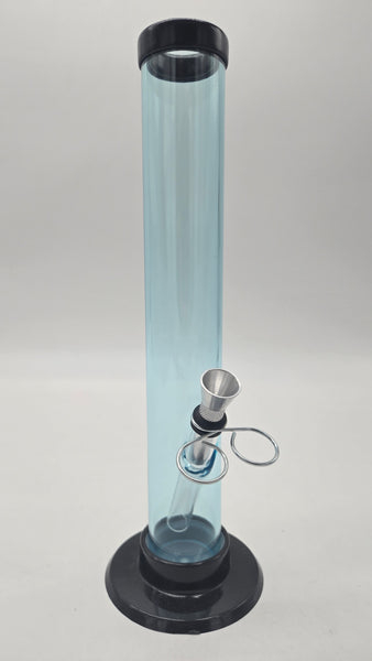 REPUBLIC ACRYLIC WATER PIPE - STRAIGHT 10" x 1.5" w/ PULL BOWL