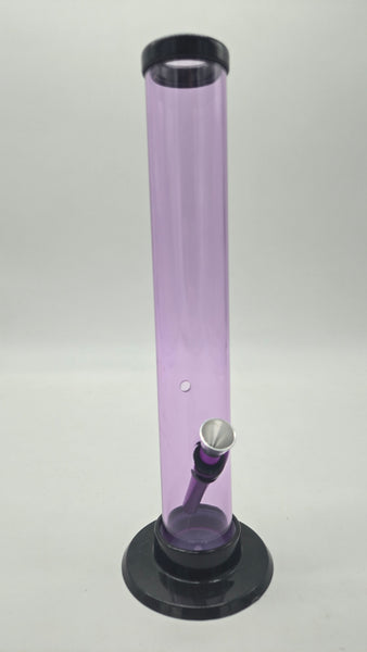 REPUBLIC ACRYLIC WATER PIPE - STRAIGHT 10" x 1.5" w/ FIXED BOWL