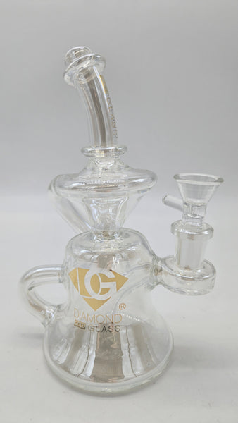 DIAMOND GLASS BOTTLES RECYCLER - CLEAR