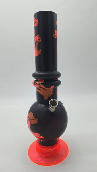 ACRYLIC WATER PIPE - BUBBLE 12" x 2" w/ DECAL