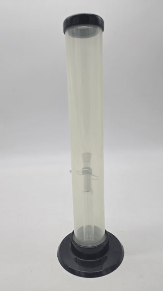 REPUBLIC ACRYLIC WATER PIPE - STRAIGHT 10" x 1.5" w/ PULL BOWL