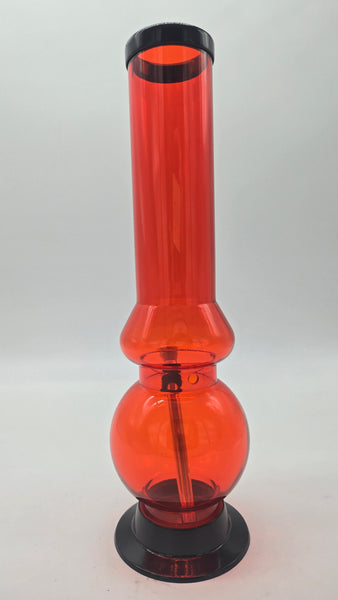 REPUBLIC ACRYLIC WATER PIPE - BUBBLE 12" x 2" w/ FIXED BOWL