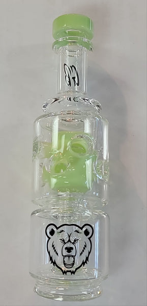 Green Bear Fab Egg Puffco Peak Glass - Green