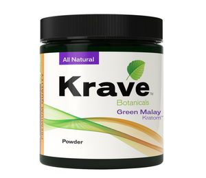 KRAVE BOTANICALS KRATOM POWDER - GREEN MALAY