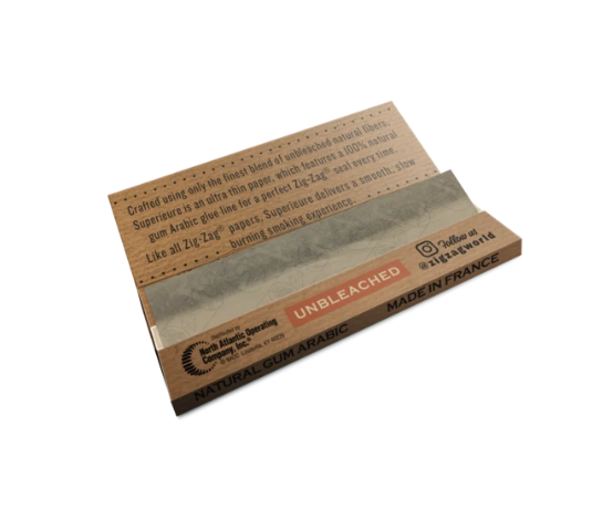 ZIG ZAG ROLLING PAPER - UNBLEACHED 1 1/4"