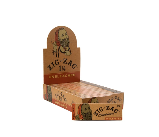 ZIG ZAG ROLLING PAPER - UNBLEACHED 1 1/4"